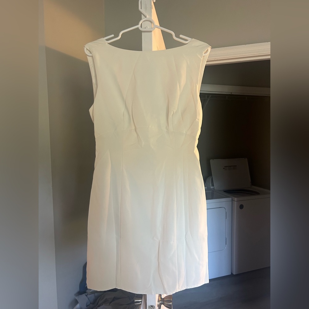 Cream cutout dress